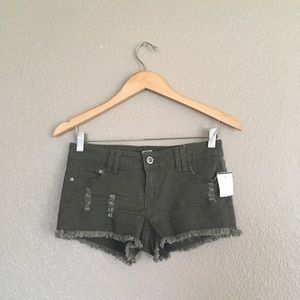 Green shorts